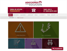 Tablet Screenshot of lasadiccionestienensolucion.com